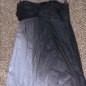 Ombré strapless dress